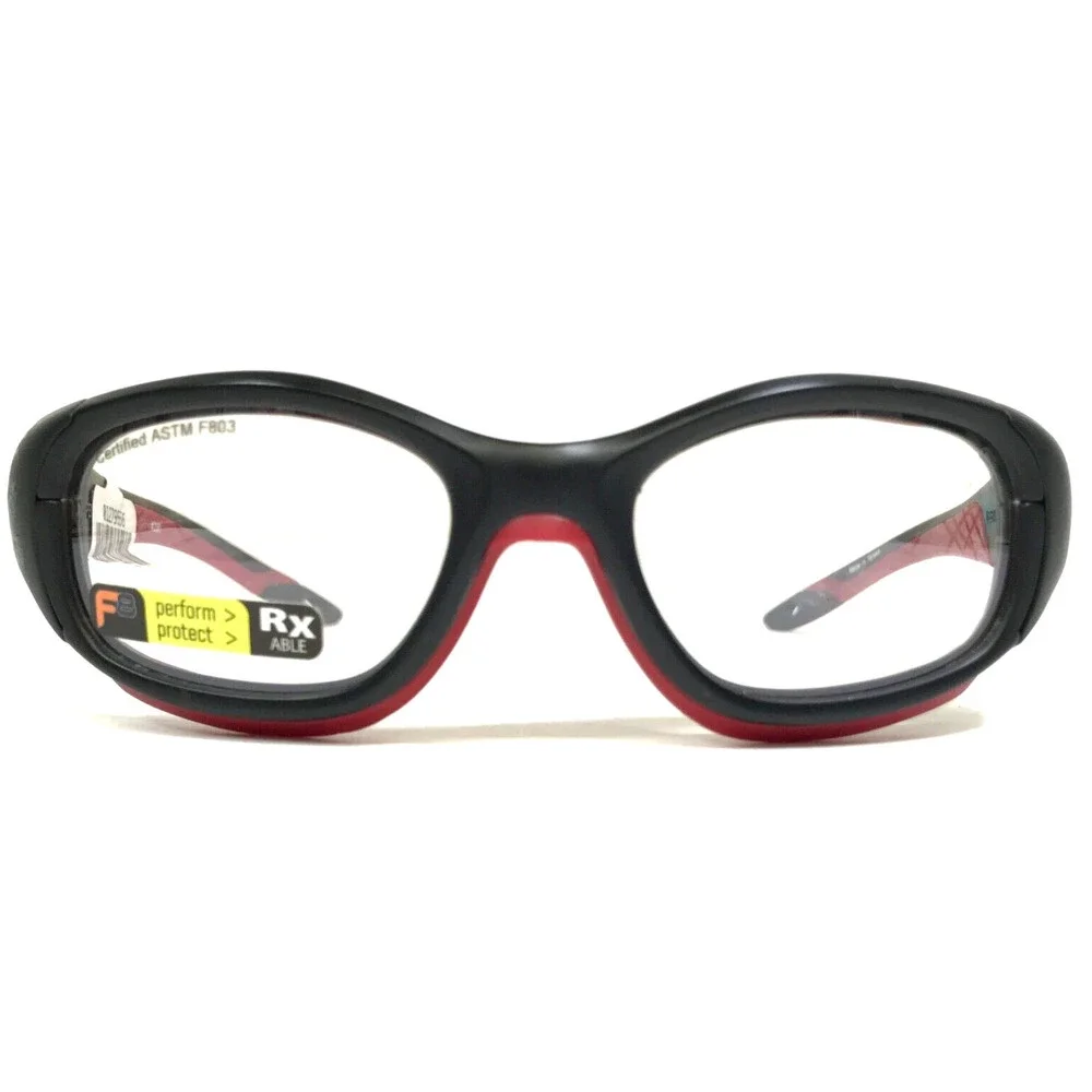 Rec Specs Kids Athletic Goggles Frames SLAM 230 Matte Black Red Wrap 49-17-135